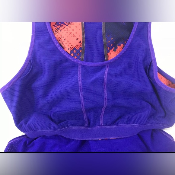 Athleta Womens Purple Built In Bra Racerback Athletic Yoga Workout Tank Top Sz S - Picture 7 of 7
